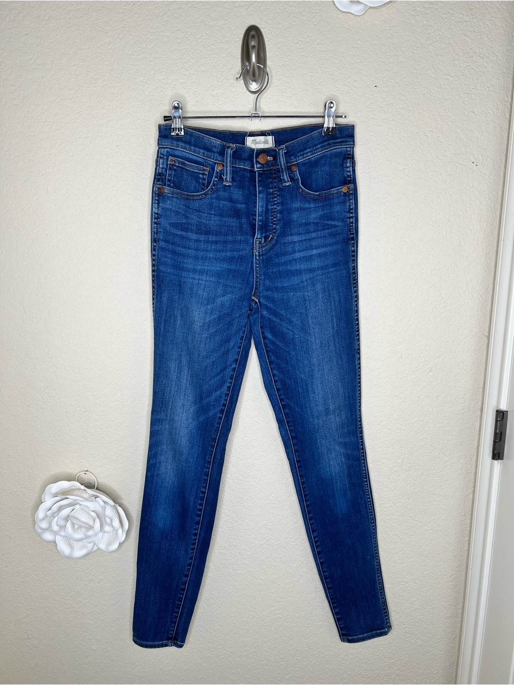 NTM: Madewell 10” High-Rise Skinny Jeans Danny Wash TENCEL Size 26 Tall